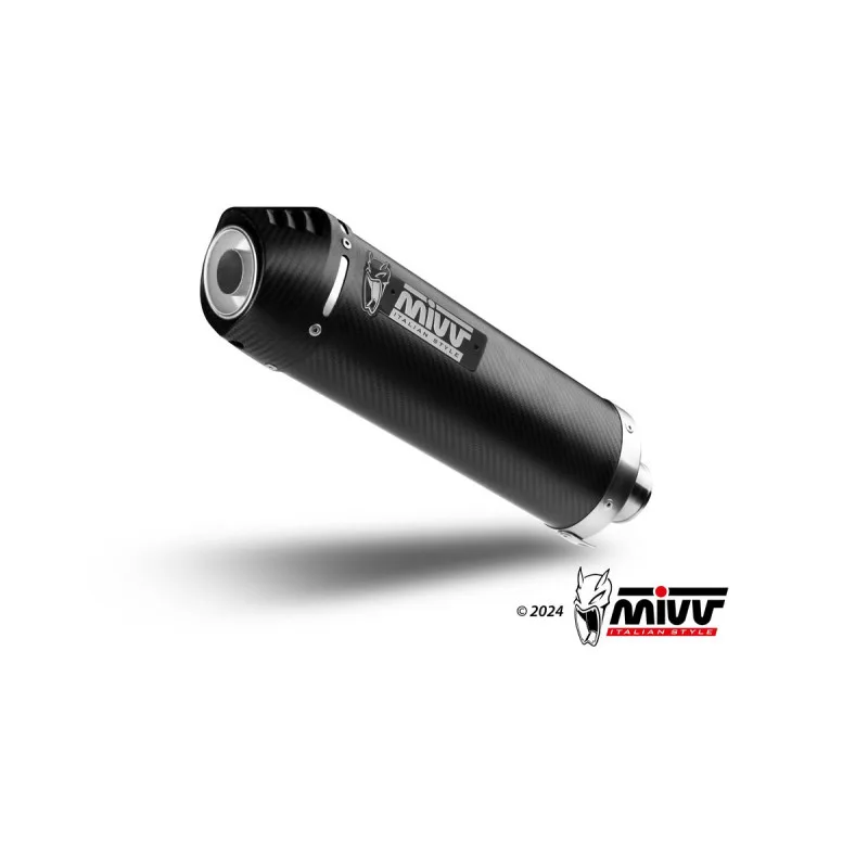 Mivv Slip-On Oval carbono con tapa carbono Triumph Tiger 1050 Sport 2013-16