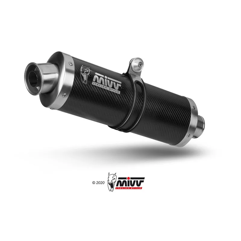 Mivv Slip-On Oval carbono Honda CBR 600 F 1991-98