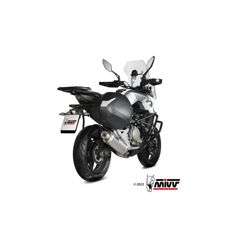 Mivv Slip-On Oval St. Steel CF Moto 650MT 2021-24 - Imagen 3