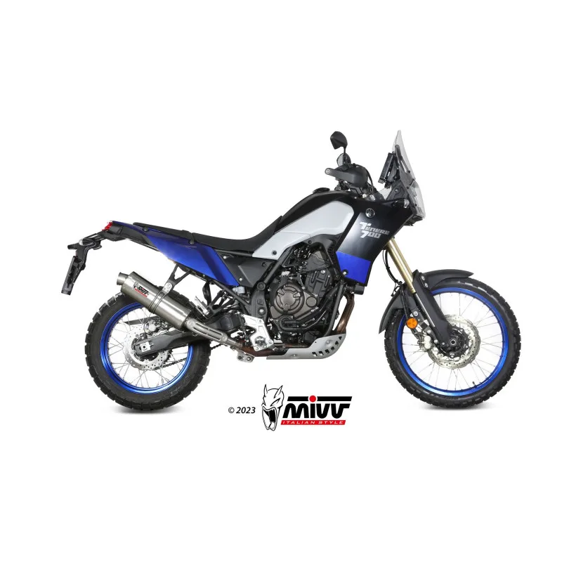 Mivv Slip-On Oval St. Steel Yamaha Ténéré 700 2019-26 - Imagen 2