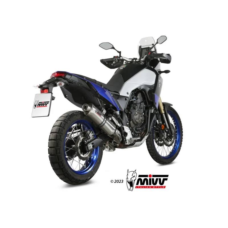 Mivv Slip-On Oval St. Steel Yamaha Ténéré 700 2019-26 - Imagen 3