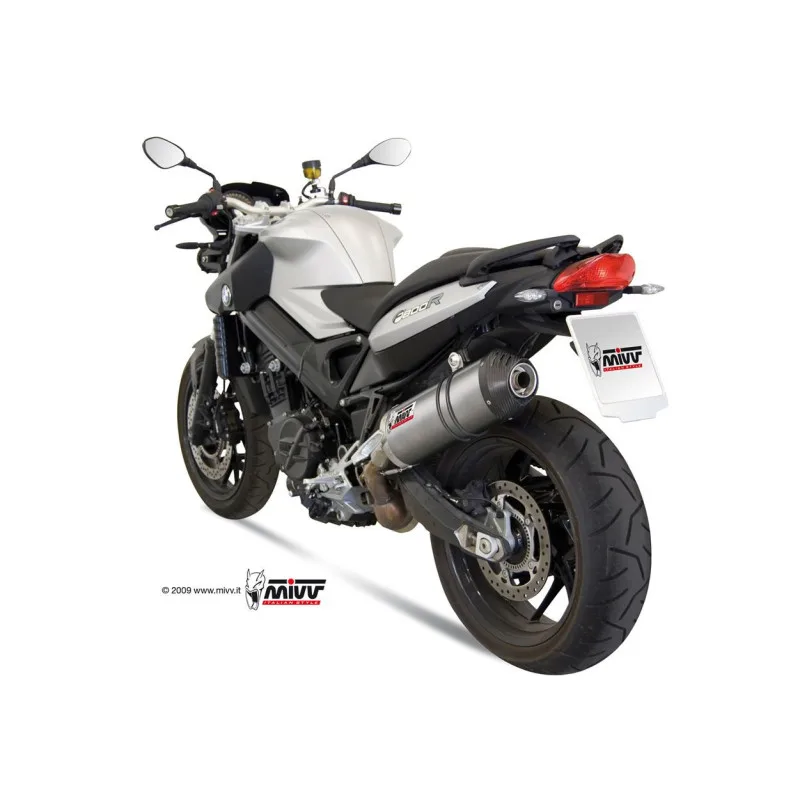Mivv Slip-On Oval titan con tapa carbono BMW F 800 R / GT 2009-20 - Imagen 2