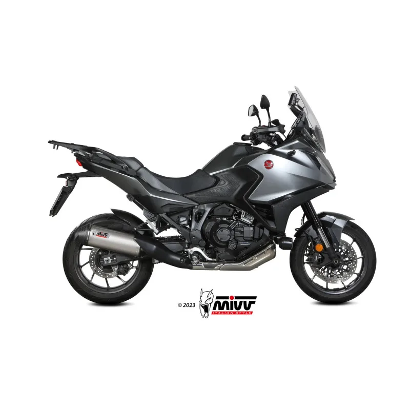 Mivv Slip-On OVAL Titanium con tapa en carbono Honda NT 1100 2022-24 - Imagen 2