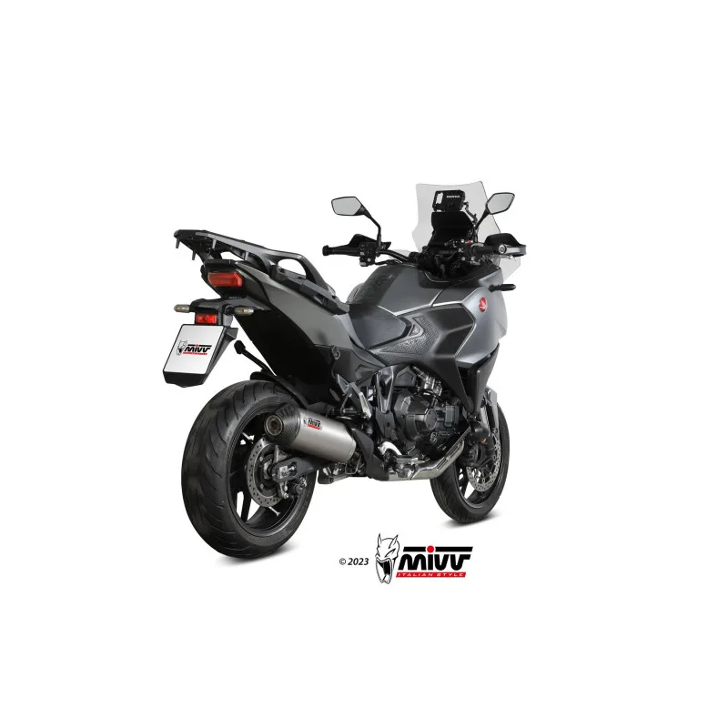 Mivv Slip-On OVAL Titanium con tapa en carbono Honda NT 1100 2022-24 - Imagen 3