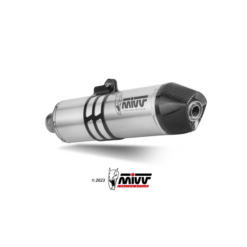 Mivv Slip-On Oval Titanium Husqvarna 701 Enduro / SuperMoto 2021-24
