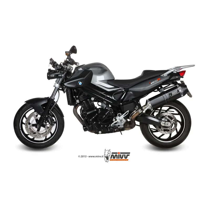 Mivv Slip-On Speed edge black BMW F 800 R / GT 2009-20 - Imagen 2
