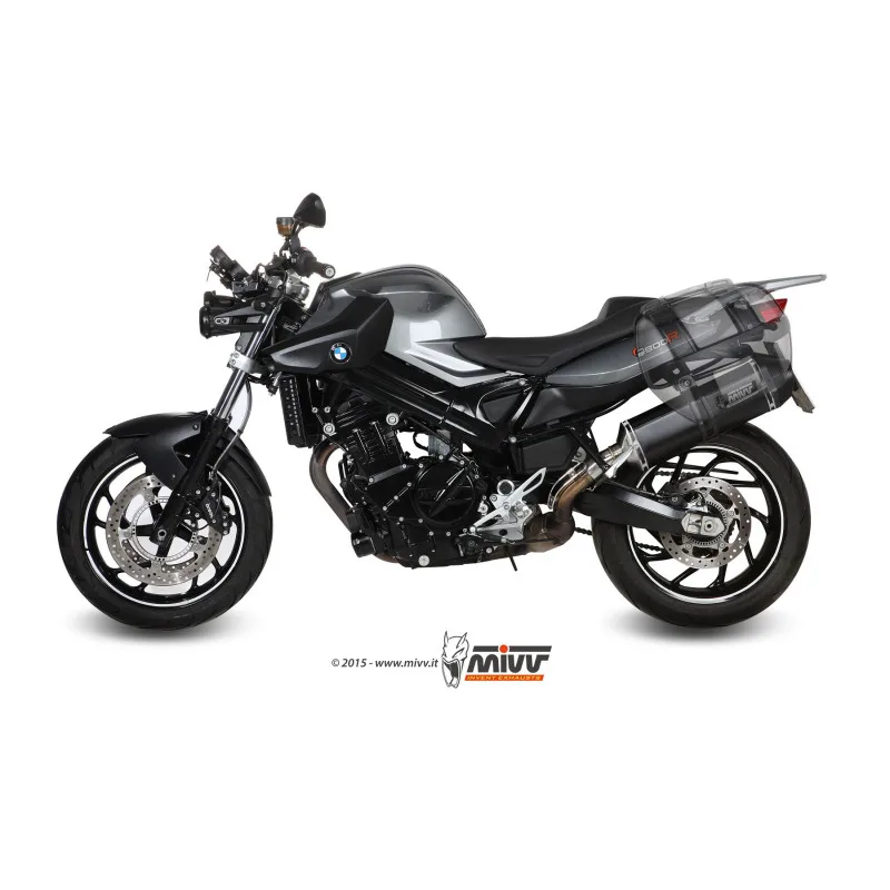 Mivv Slip-On Speed edge black BMW F 800 R / GT 2009-20 - Imagen 4