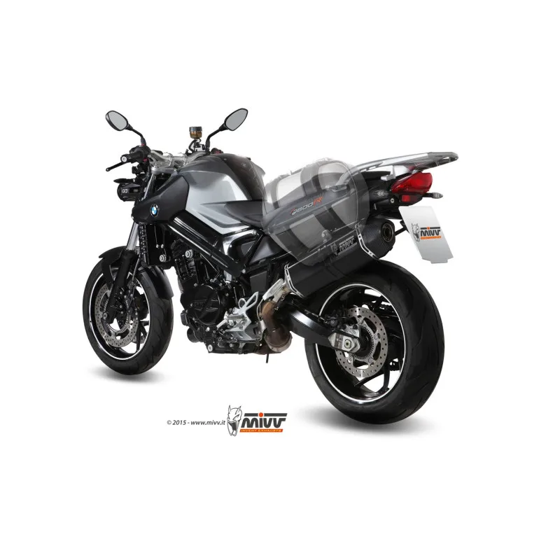 Mivv Slip-On Speed edge black BMW F 800 R / GT 2009-20 - Imagen 5