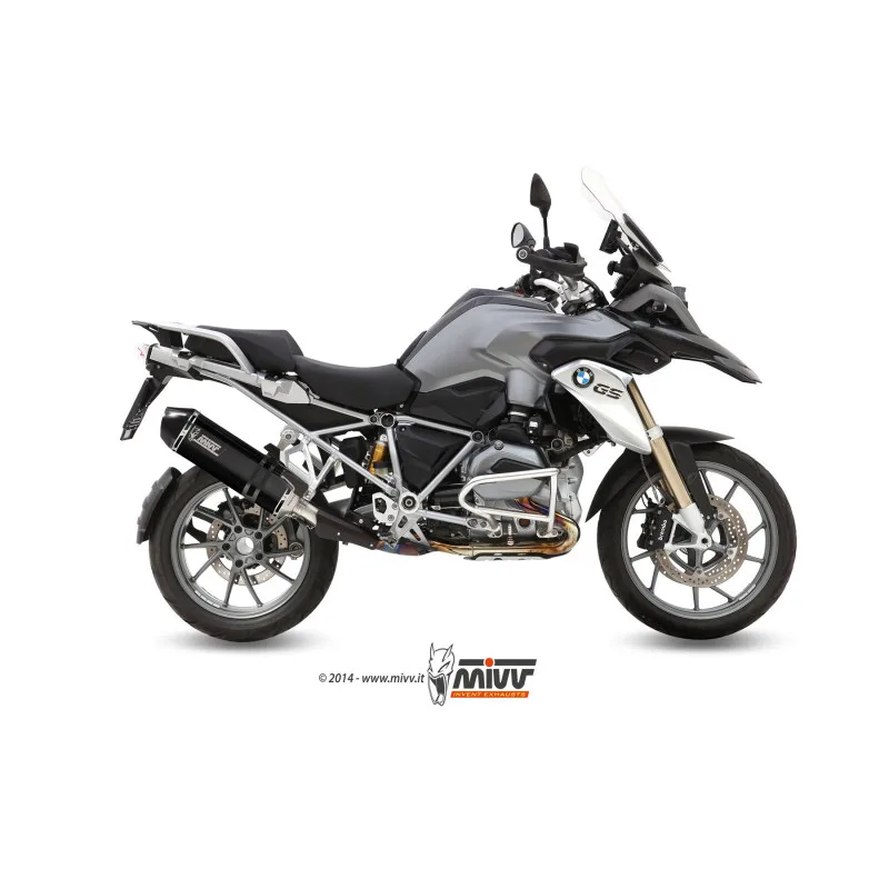Mivv Slip-On Speed edge black BMW R 1200 GS / Adventure 2013-18 - Imagen 2