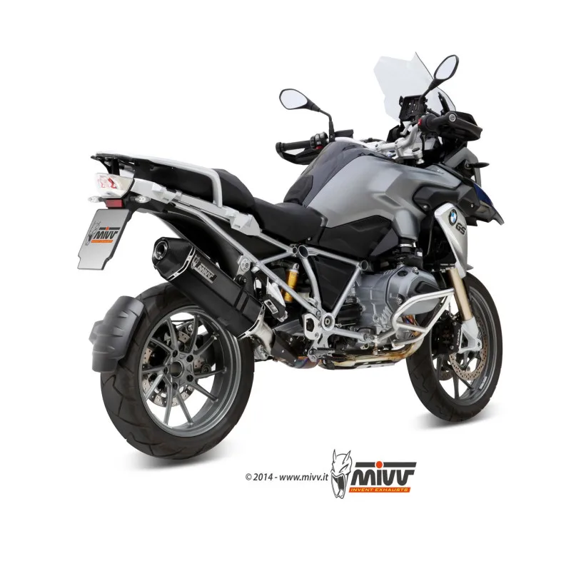 Mivv Slip-On Speed edge black BMW R 1200 GS / Adventure 2013-18 - Imagen 3