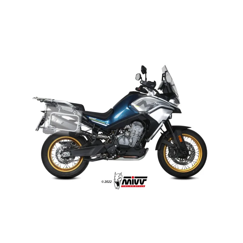Mivv Slip-On Speed edge Black CF Moto 800MT 2022-26 - Imagen 4