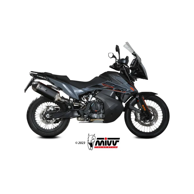 Mivv Slip-On Speed edge Black KTM 790 Adventure/R 19-26 / 890 Adventure/R 20-26 - Imagen 2