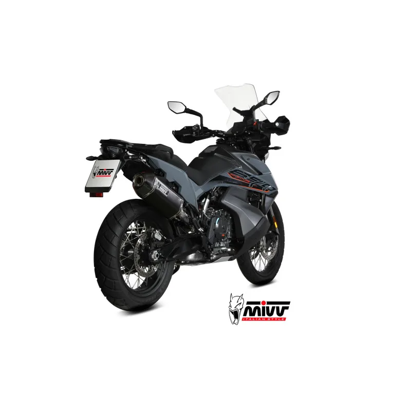Mivv Slip-On Speed edge Black KTM 790 Adventure/R 19-26 / 890 Adventure/R 20-26 - Imagen 3