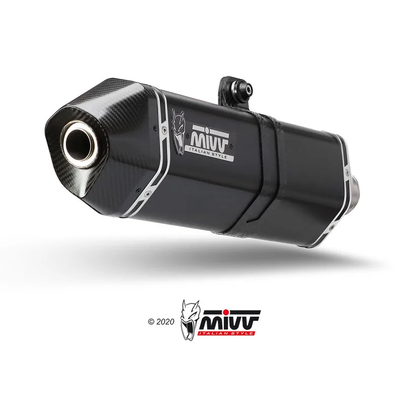 Mivv Slip-On Speed edge black Suzuki GSF 1250 Bandit 2007-16 / GSX 1250 FA 2009-16