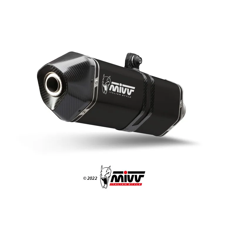 Mivv Slip-On Speed edge black Triumph Tiger 900 / GT / PRO / Rally 2024-26