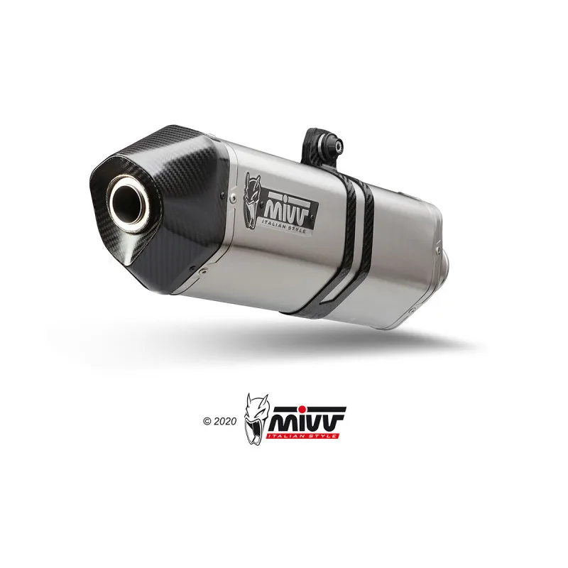 Mivv Slip-On Speed Edge St. Steel Zontes 703F 2025-26