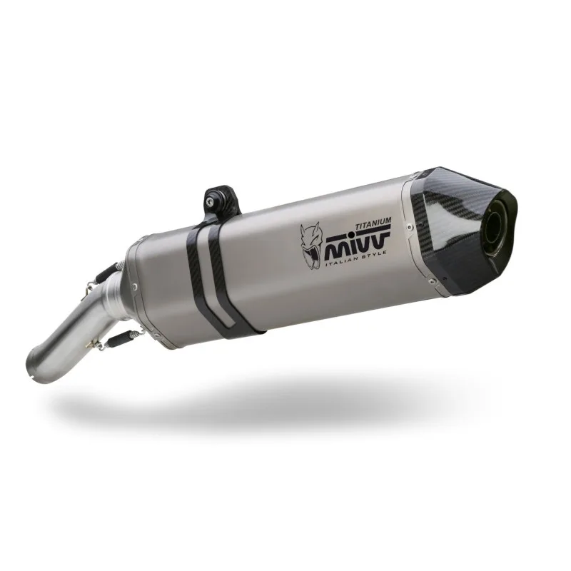 Mivv Slip-On Speed edge titan con tapa carbono BMW R 1200 GS / Adventure 2008-09