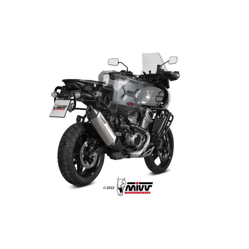 Mivv Slip-On Speed edge Titanium Harley Davidson Pan Amercia 2020-25 - Imagen 2