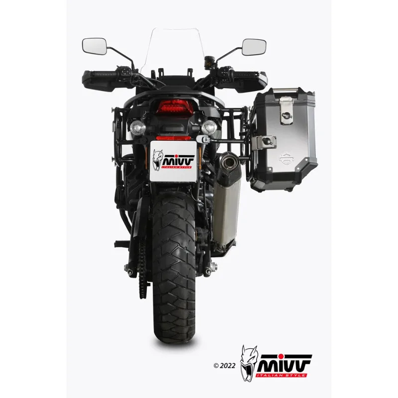 Mivv Slip-On Speed edge Titanium Harley Davidson Pan Amercia 2020-25 - Imagen 3