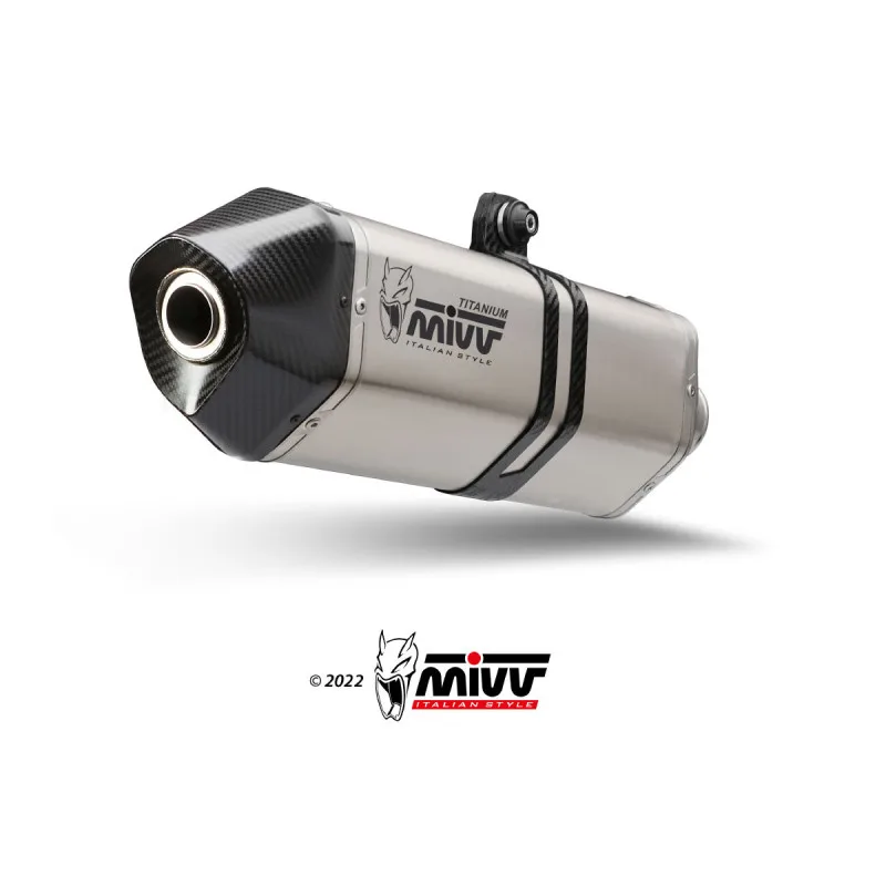 Mivv Slip-On Speed edge Titanium Harley Davidson Pan Amercia 2020-25 - Imagen 4