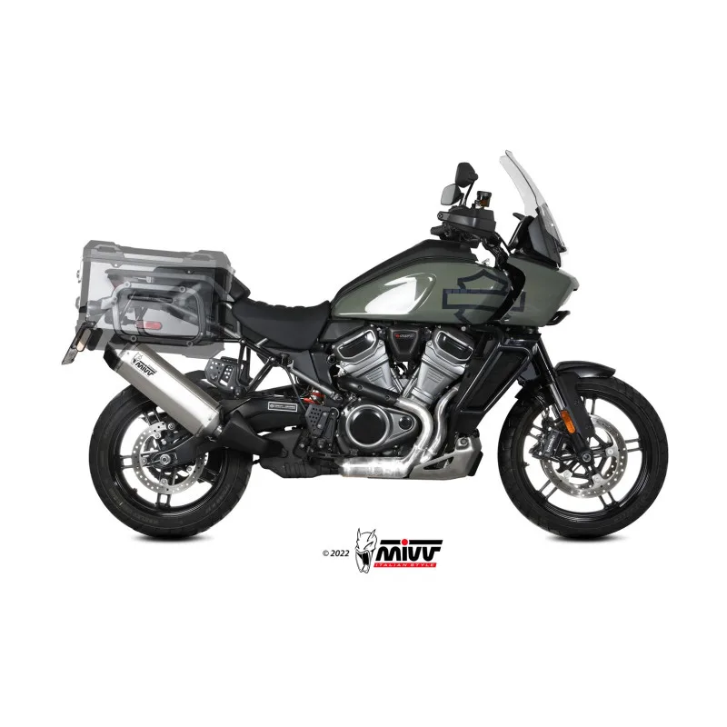 Mivv Slip-On Speed edge Titanium Harley Davidson Pan Amercia 2020-25