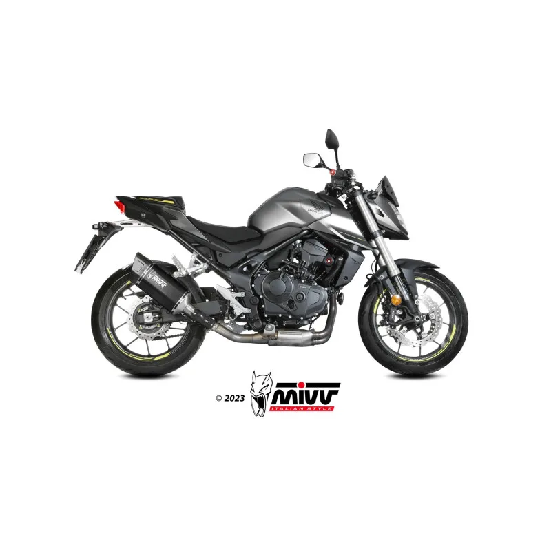 Mivv Slip-On SR-1 Black Honda CB750 Hornet 2023-26 - Imagen 2