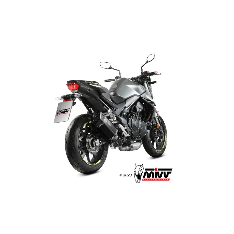 Mivv Slip-On SR-1 Black Honda CB750 Hornet 2023-26 - Imagen 3