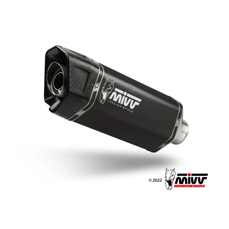 Mivv Slip-On SR-1 Black Kymco AK550 2021-25