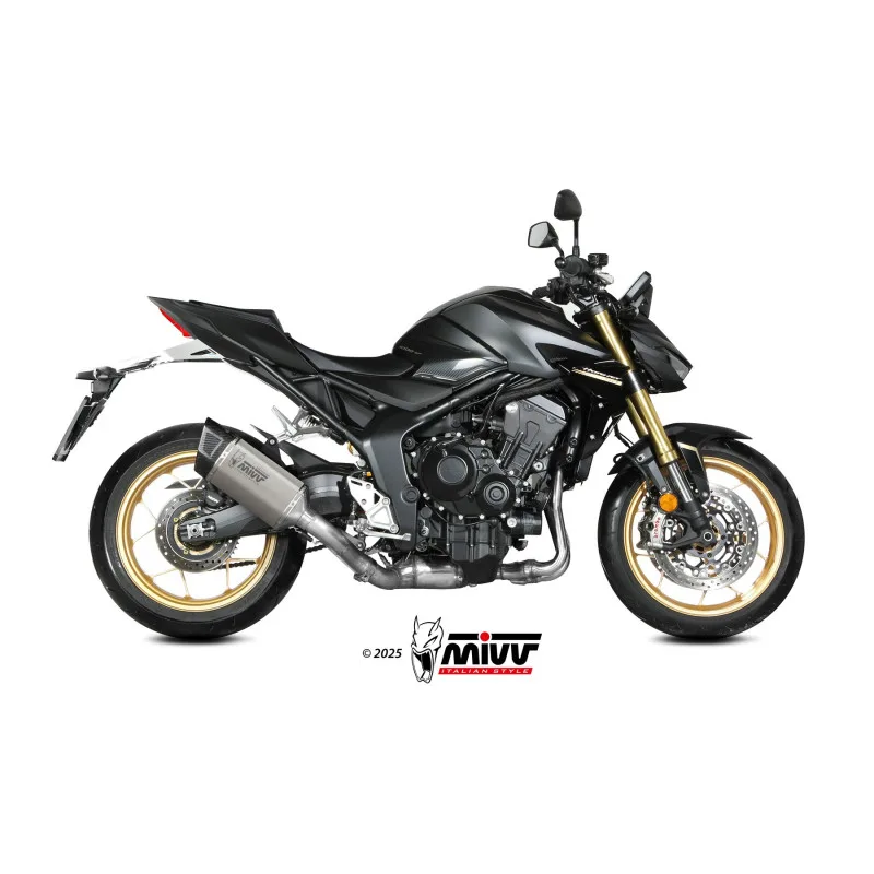 Mivv Slip-On SR-1 Titanio Honda CB 1000 HORNET 2025 - Imagen 2