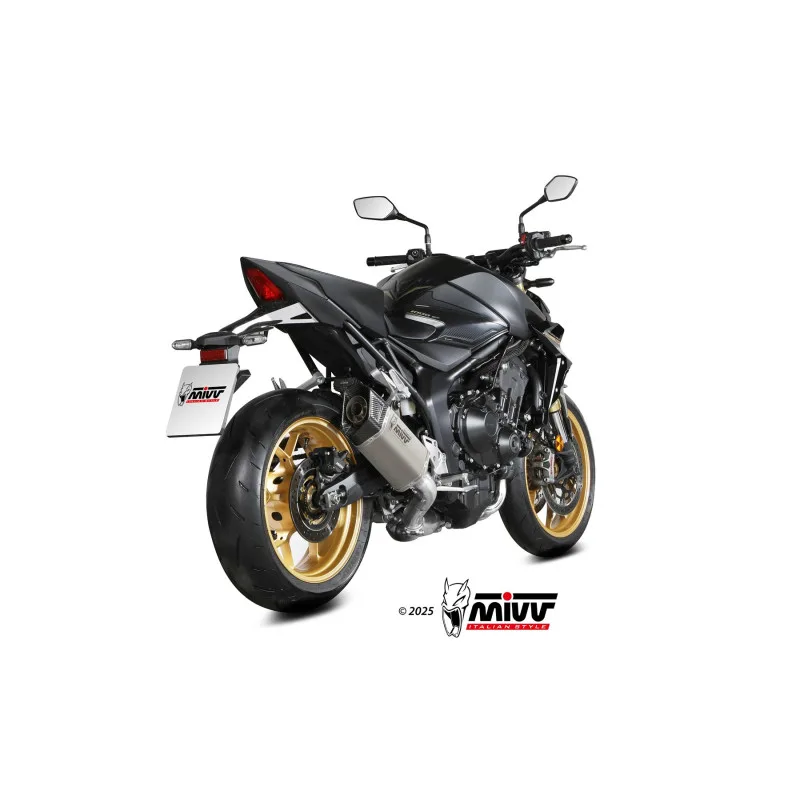 Mivv Slip-On SR-1 Titanio Honda CB 1000 HORNET 2025 - Imagen 3