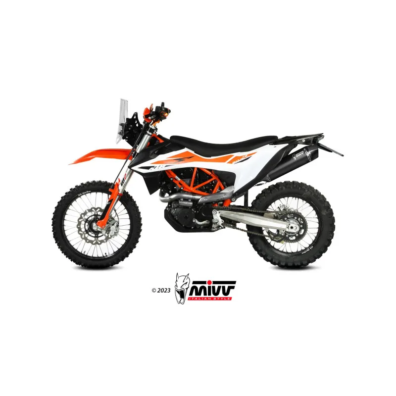 Mivv Slip-On STR1 black KTM 690 Enduro R / 690 SMC R 2019-23 - Imagen 2