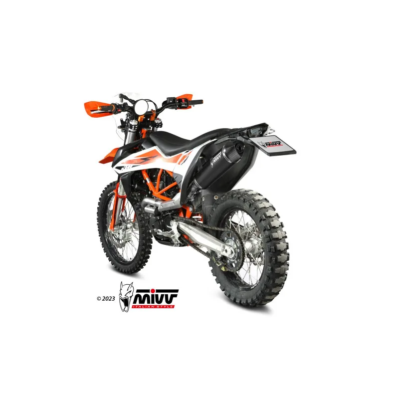 Mivv Slip-On STR1 black KTM 690 Enduro R / 690 SMC R 2019-23 - Imagen 3