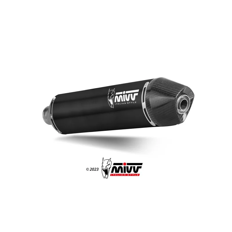 Mivv Slip-On STR1 Black KTM 690 ENDURO R / 690 SMC R 2021-24