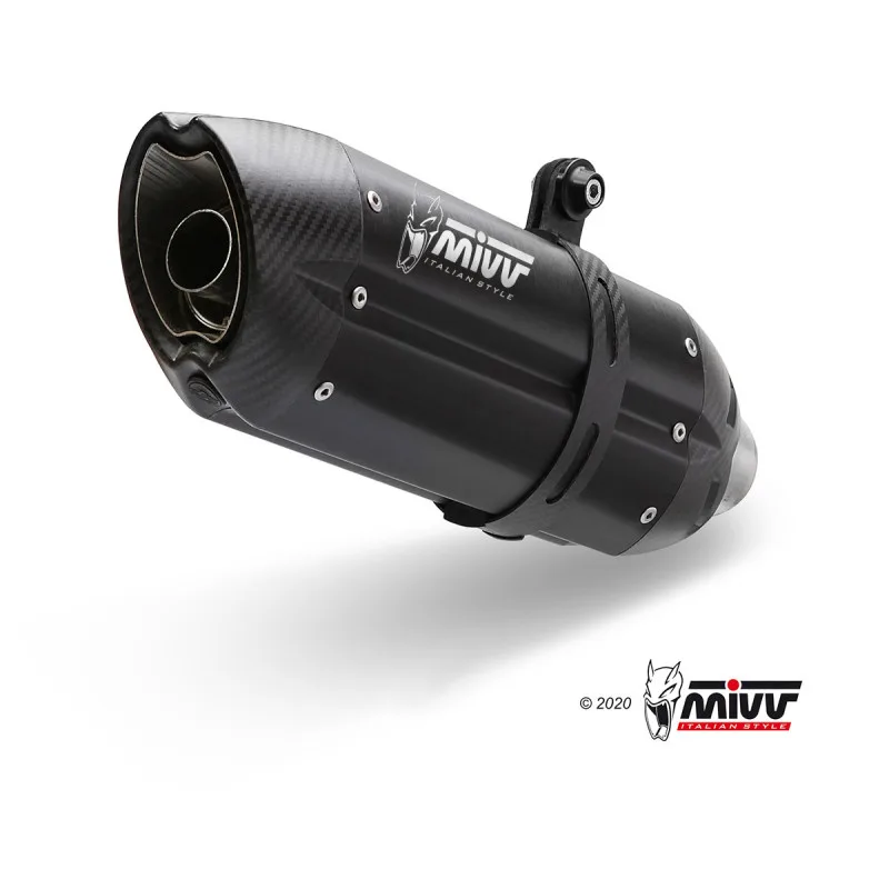 Mivv Slip-On Suono black con tapa carbono Suzuki GSX-S 1000 / 1000 F 2015-20