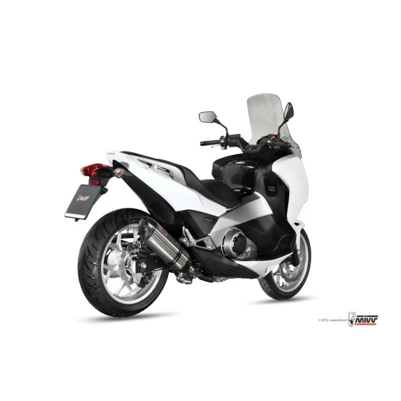 Mivv Slip-On Suono St. Steel con tapa carbono Honda Integra 700/750 / NC 700/750 S / X - Imagen 3