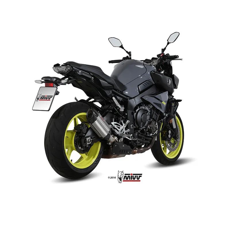 Mivv Slip-On Suono St. Steel con tapa carbono Yamaha MT-10 / FZ-10 2016-22 - Imagen 3