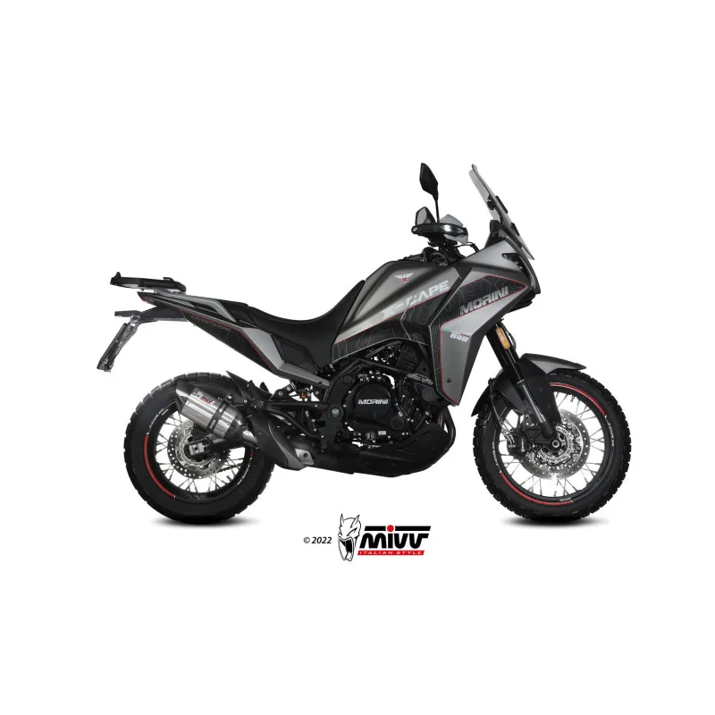 Mivv Slip-On Suono St. Steel Moto Morini X-Cape 2021-24 - Imagen 2