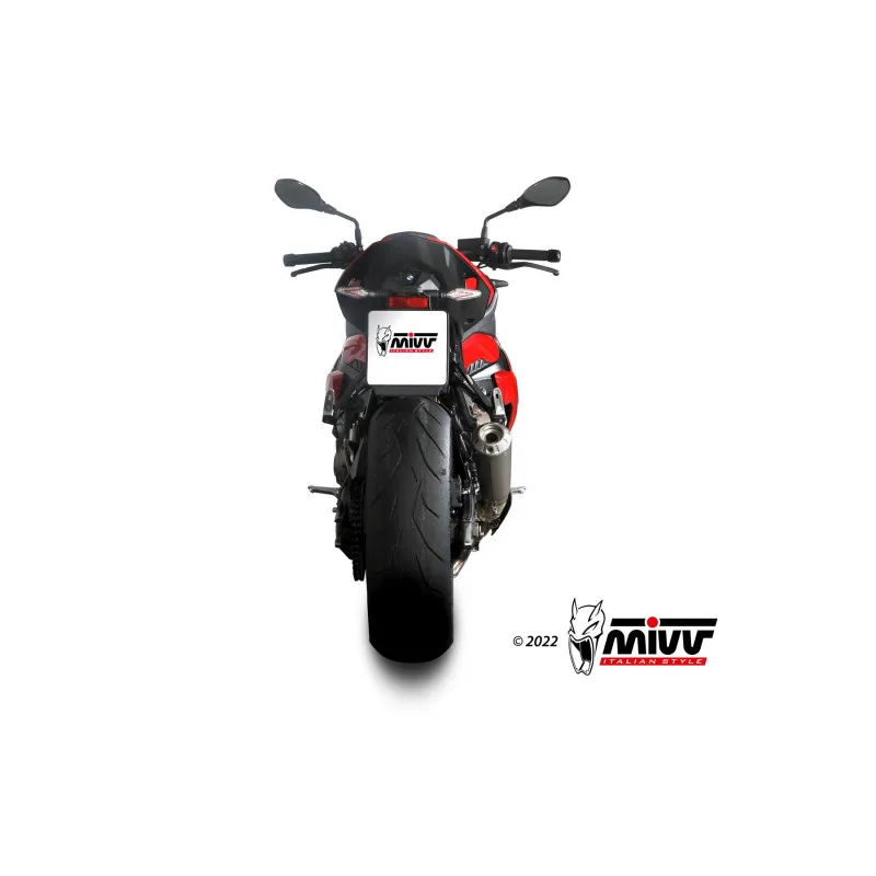 Mivv Slip-On X-M1 Titanium BMW S 1000 R 2021-26 - Imagen 4