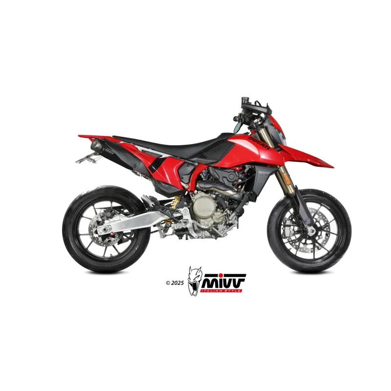 Mivv Slip-On X-M5 Black Ducati Hypermotard 698 MONO 2024-26 - Imagen 2