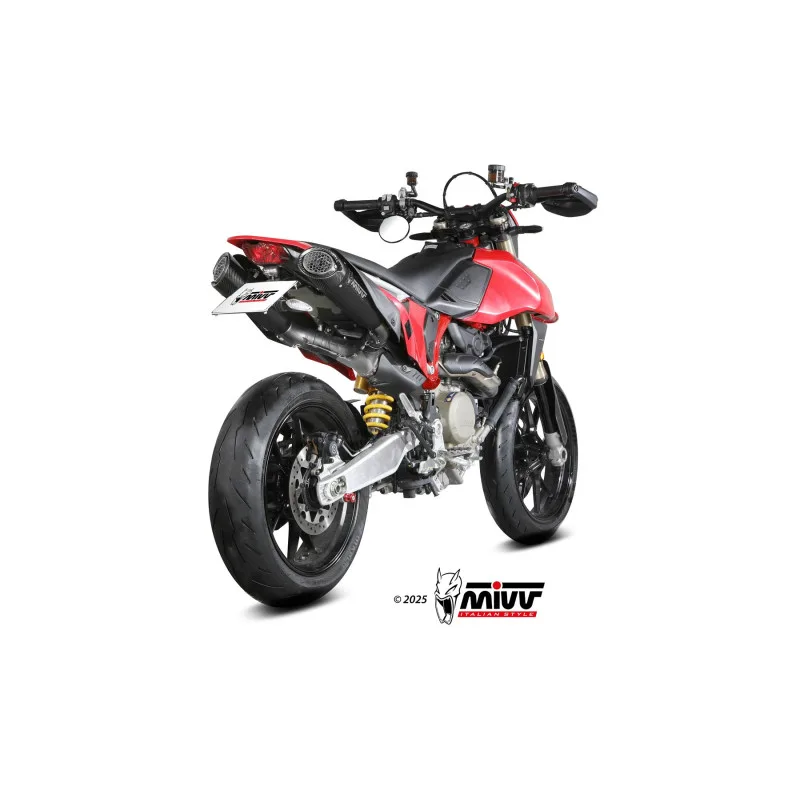 Mivv Slip-On X-M5 Black Ducati Hypermotard 698 MONO 2024-26 - Imagen 3