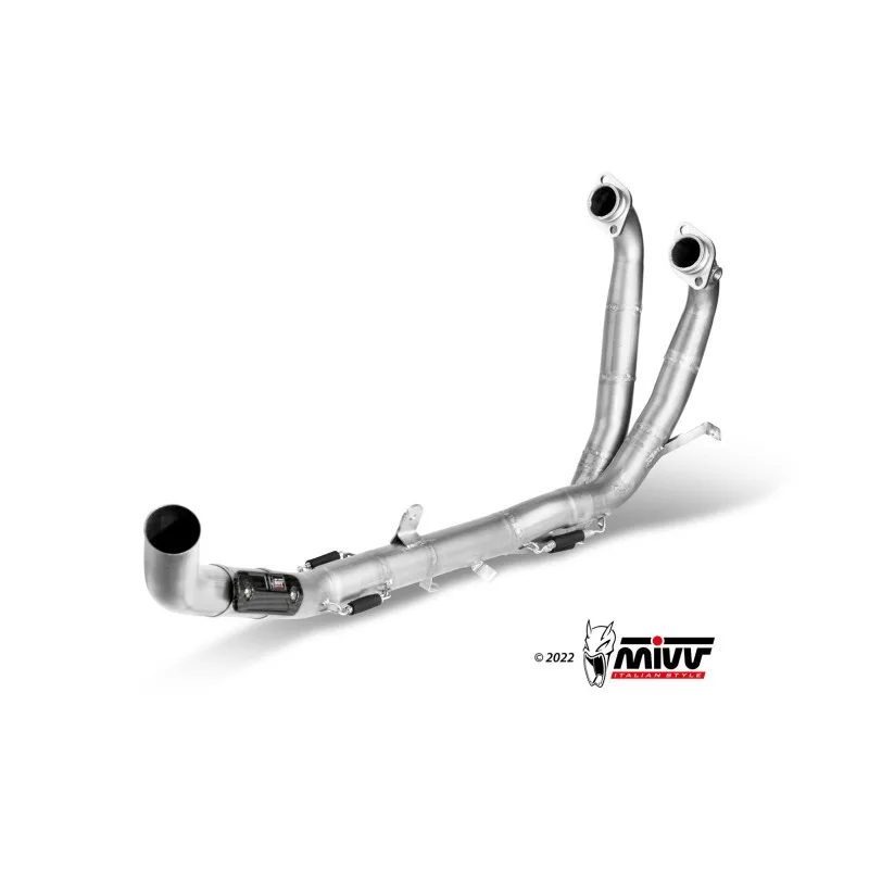 Mivv Tubo no kat (compatible con silenciadores Mivv y Originales) Aprilia Tuareg 660 2022-25