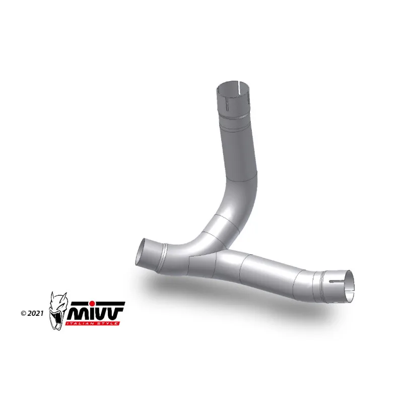 Mivv Tubo no kat (compatible con Silencioso Mivv y Original) Ducati Monster 2021-25