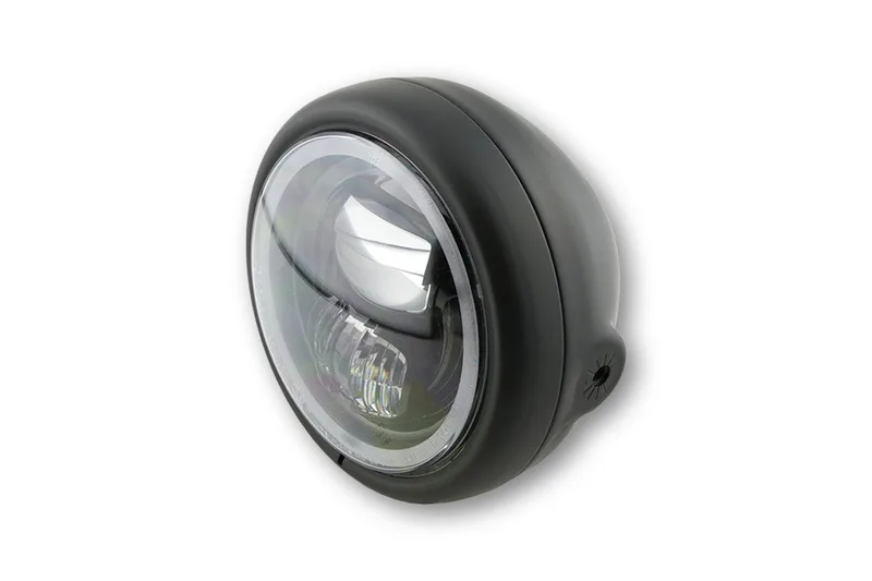 Faro delantero LED HIGHSIDER pro Pecos Type 7 - 5 3/4 inch - negro