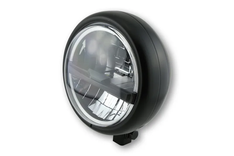 Faro delantero LED HIGHSIDER pro Pecos Type 5 - 5 3/4 inch - negro