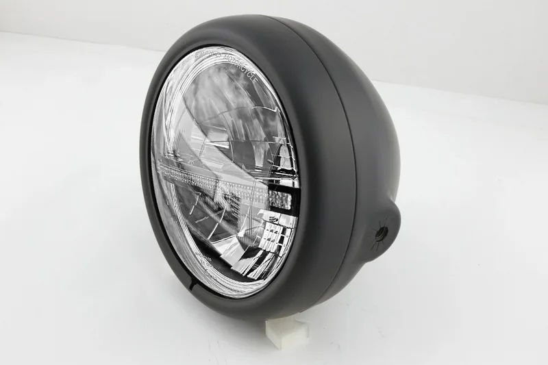 Faro delantero LED HIGHSIDER pro Pecos Type 12 - 5 3/4 inch - negro