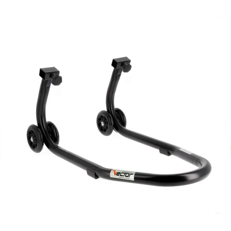 Caballete delantero universal VECTOR con ruedas + soporte giratorio bajo horquilla