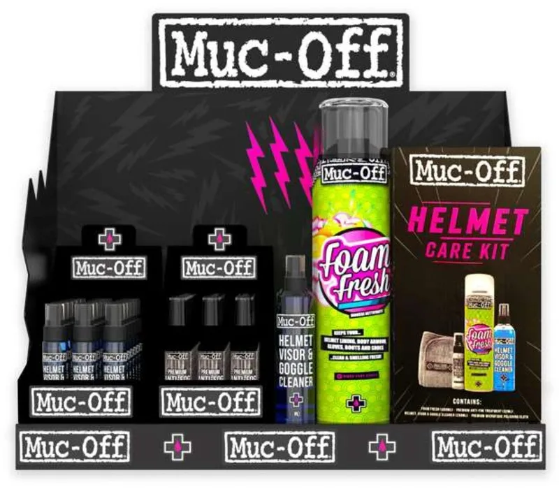Expositor mural metálico MUC-OFF Rider Care