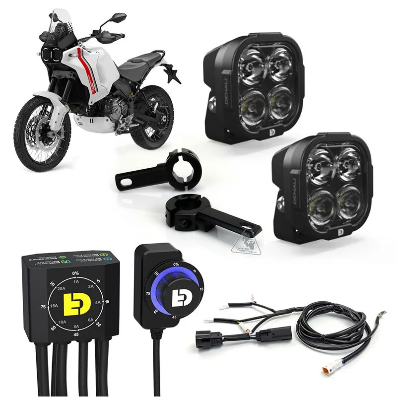Kit de faro auxiliar LED DENALI DL4 con cableado y controlador DialDim™