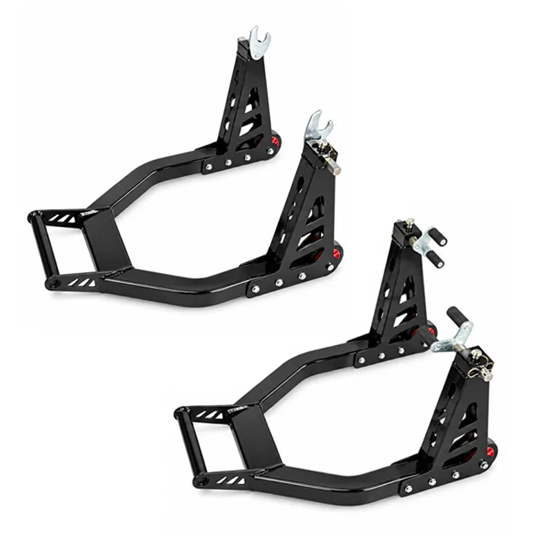 Kit VECTOR caballetes delantero y trasero plegables de aluminio