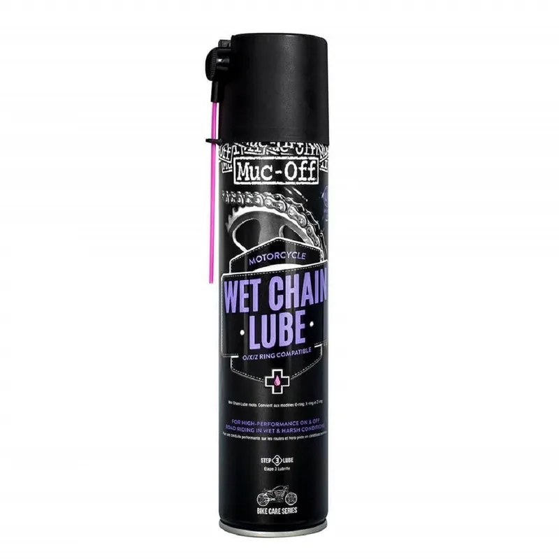 MUC-OFF Lubricante de cadenas clima húmedo - Spray 400ml (x12)